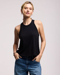 Velvet by Graham & Spencer Sasha Tank Top in Black 1 - Bliss Boutiques
