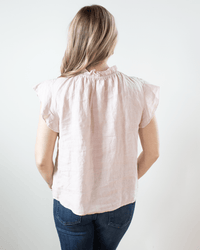 Velvet by Graham & Spencer Semira Sleeveless Ruffle Top in Tutu