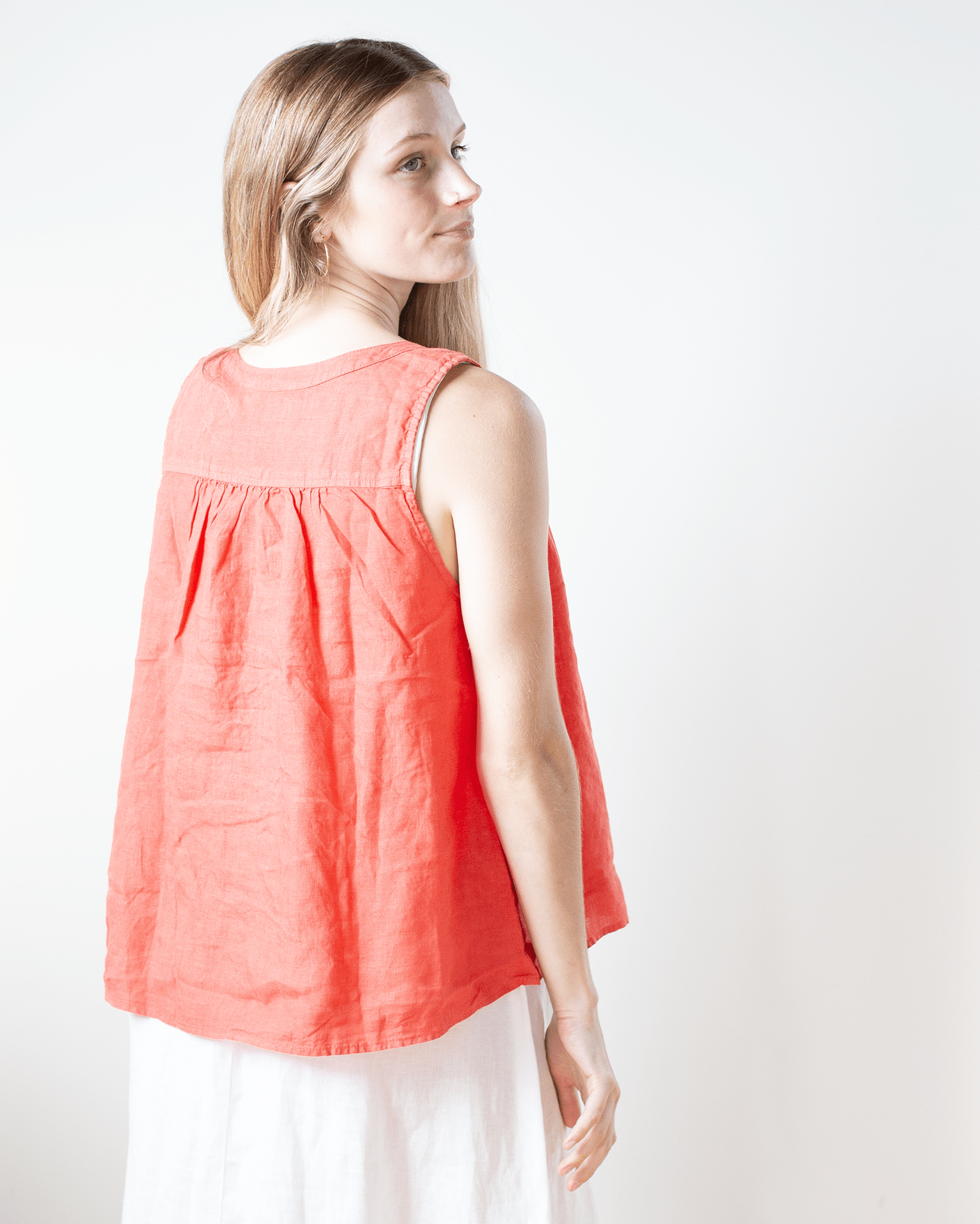 Velvet by Graham & Spencer Tacy V Neck Tank in Taffy