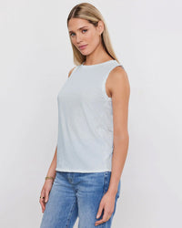 Velvet by Graham & Spencer Clothing Taurus Crew Neck Tank in Capri