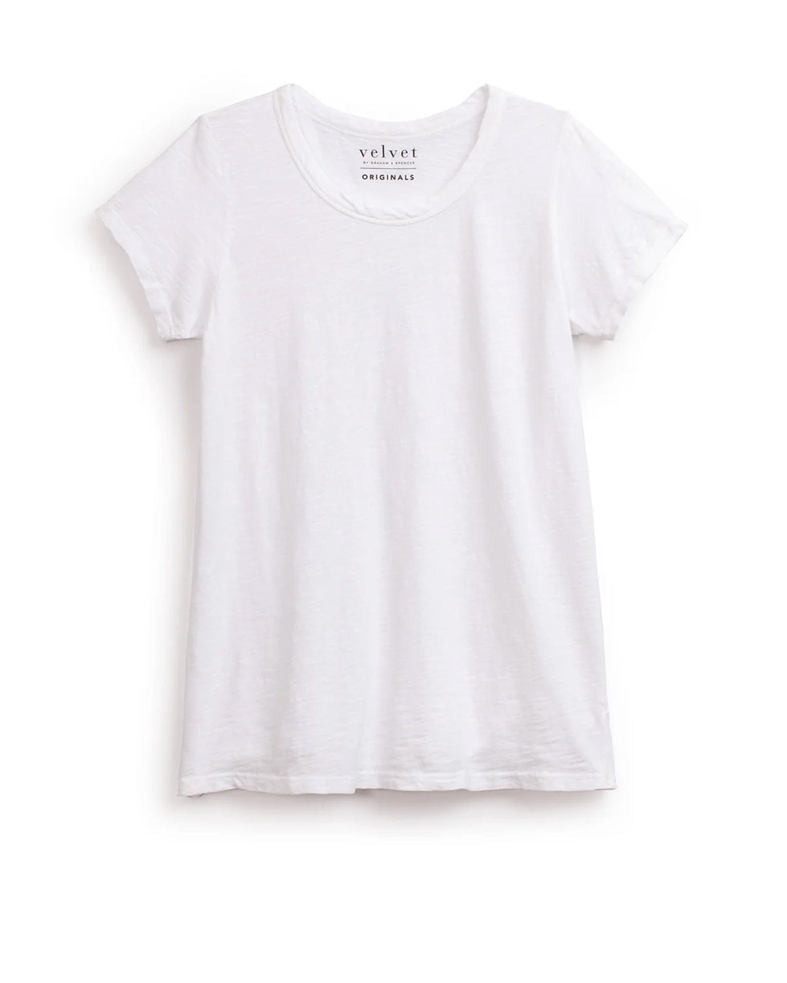 Velvet by Graham & Spencer Tilly Tee Shirt in White