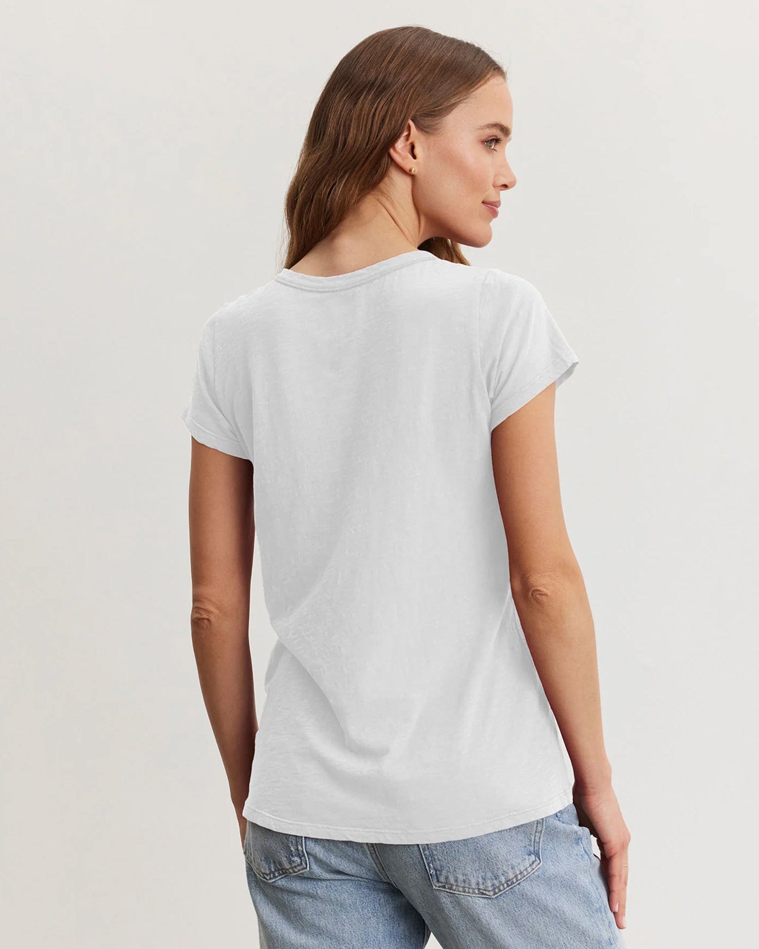 Velvet by Graham & Spencer Tilly Tee Shirt in White
