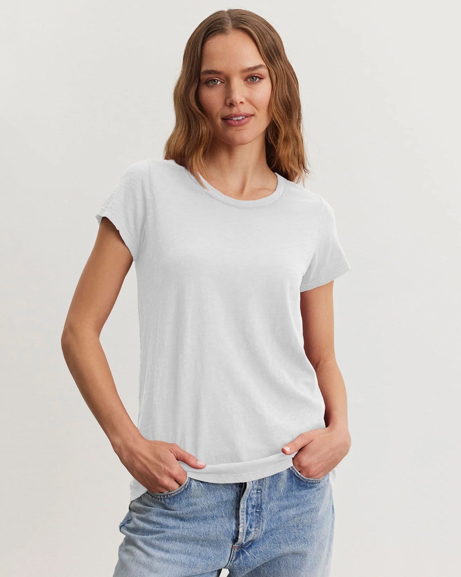 Velvet by Graham & Spencer Tilly Tee Shirt in White