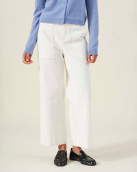 Velvet by Graham & Spencer Vera Wide Leg Pant in Pearl 1 - Bliss Boutiques