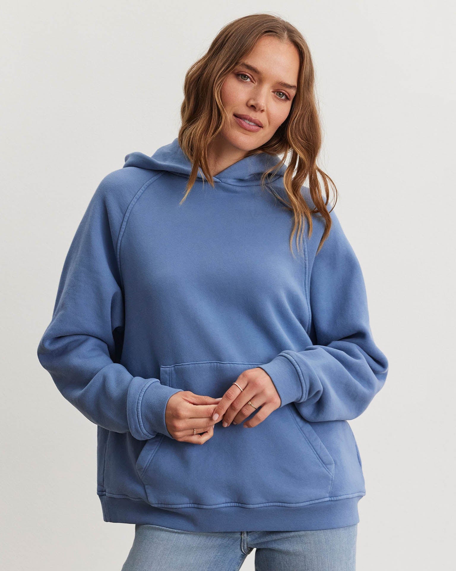 Velvet by Graham & Spencer Veronica L/S Hoodie in Atlas