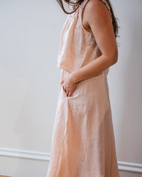 Velvet by Graham & Spencer Virginia Skirt In Pale Pink 4 - Bliss Boutiques