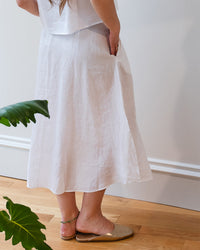 Velvet by Graham & Spencer Virginia Skirt In White 3 - Bliss Boutiques