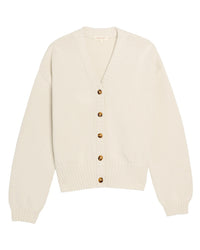 Vivian Cotton Cardigan in Natural