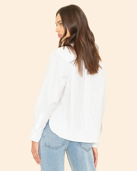 XiRENA Monroe Shirt in White - Bliss Boutiques