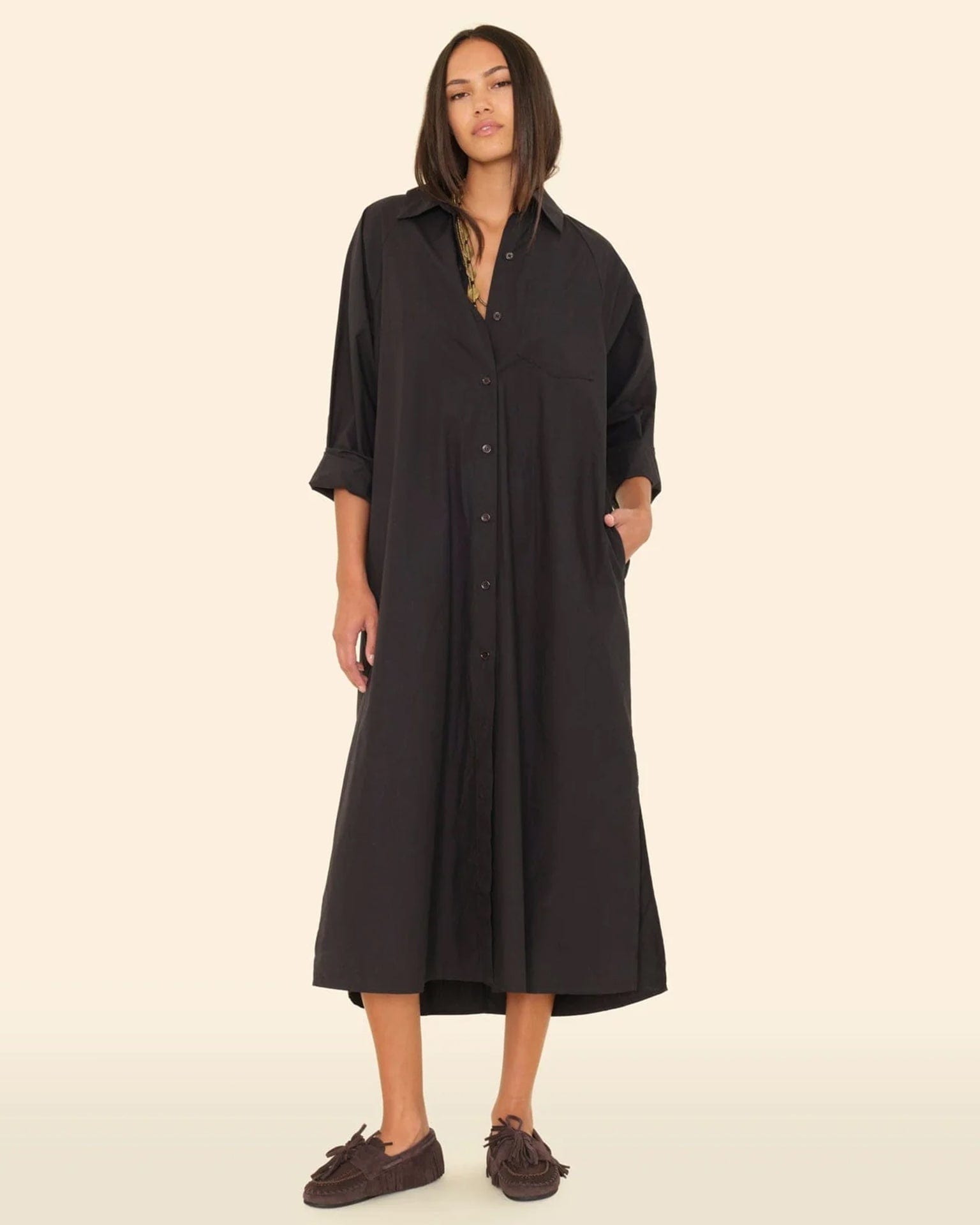XiRENA Clothing Marfa Dress in Black