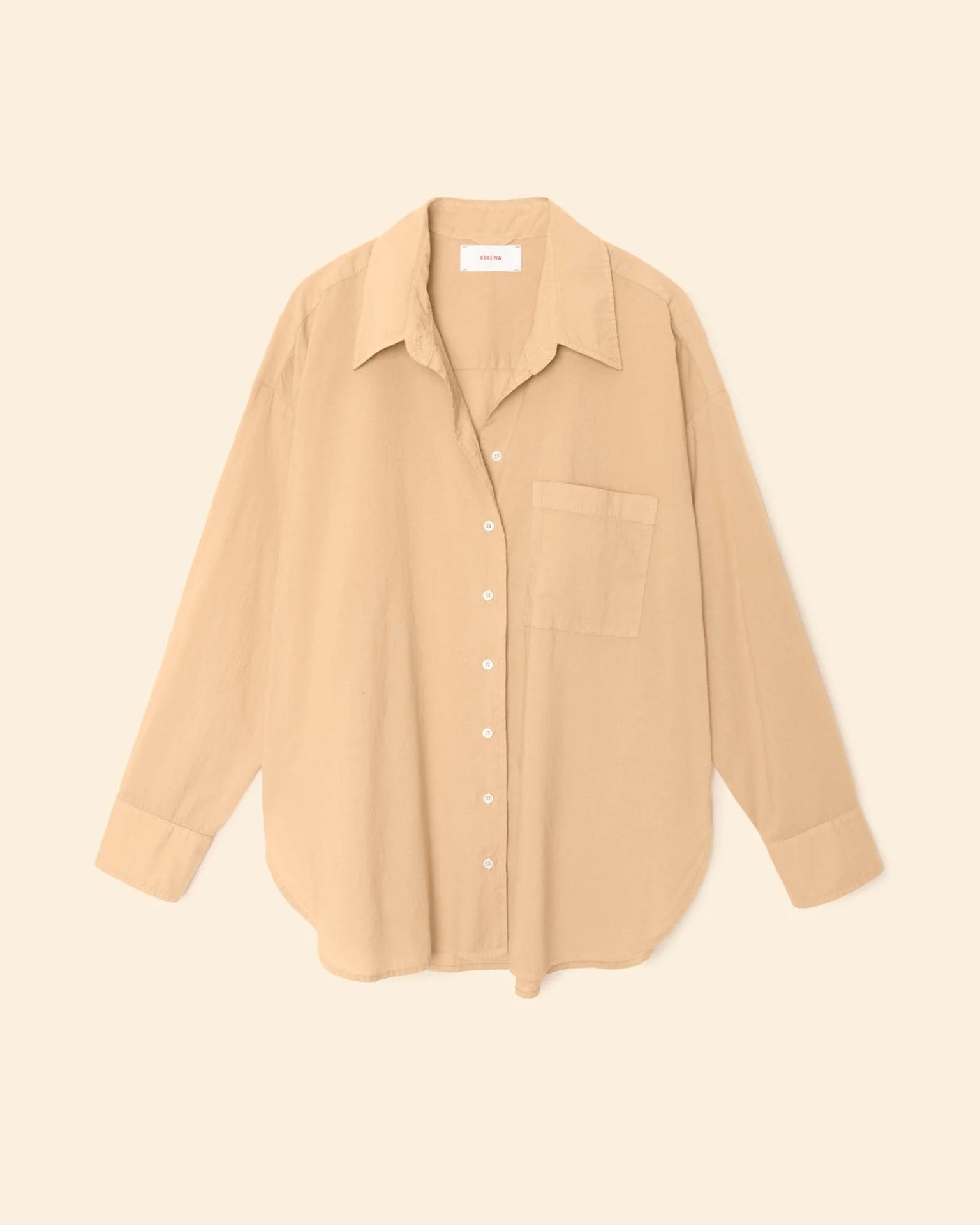 XiRENA Clothing Sydney Shirt in Cashew