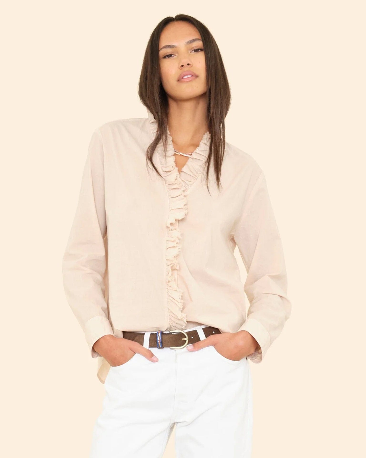 Kayde Shirt In Parchment