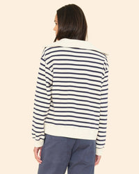 XiRENA Clothing Kat Sweatshirt In Natural Stripe