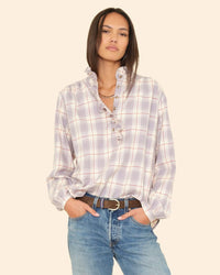 XiRENA Clothing Caspian Top In Grey Mist