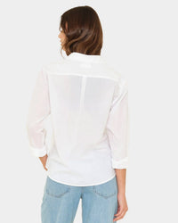 Bowie Shirt in White - Bliss Boutiques
