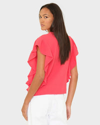 XiRENA Clothing Ashlyn Top in Red Reef