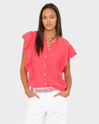 XiRENA Clothing Ashlyn Top in Red Reef
