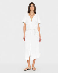XiRENA Alyssa Dress in White 1 - Bliss Boutiques
