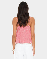 XiRENA Annie Top in Cherry Red 2 - Bliss Boutiques