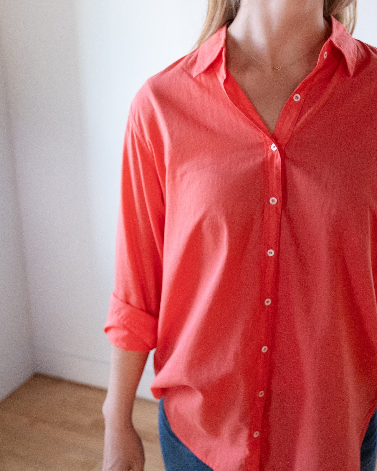 XiRENA Beau Shirt in Orange Sunset