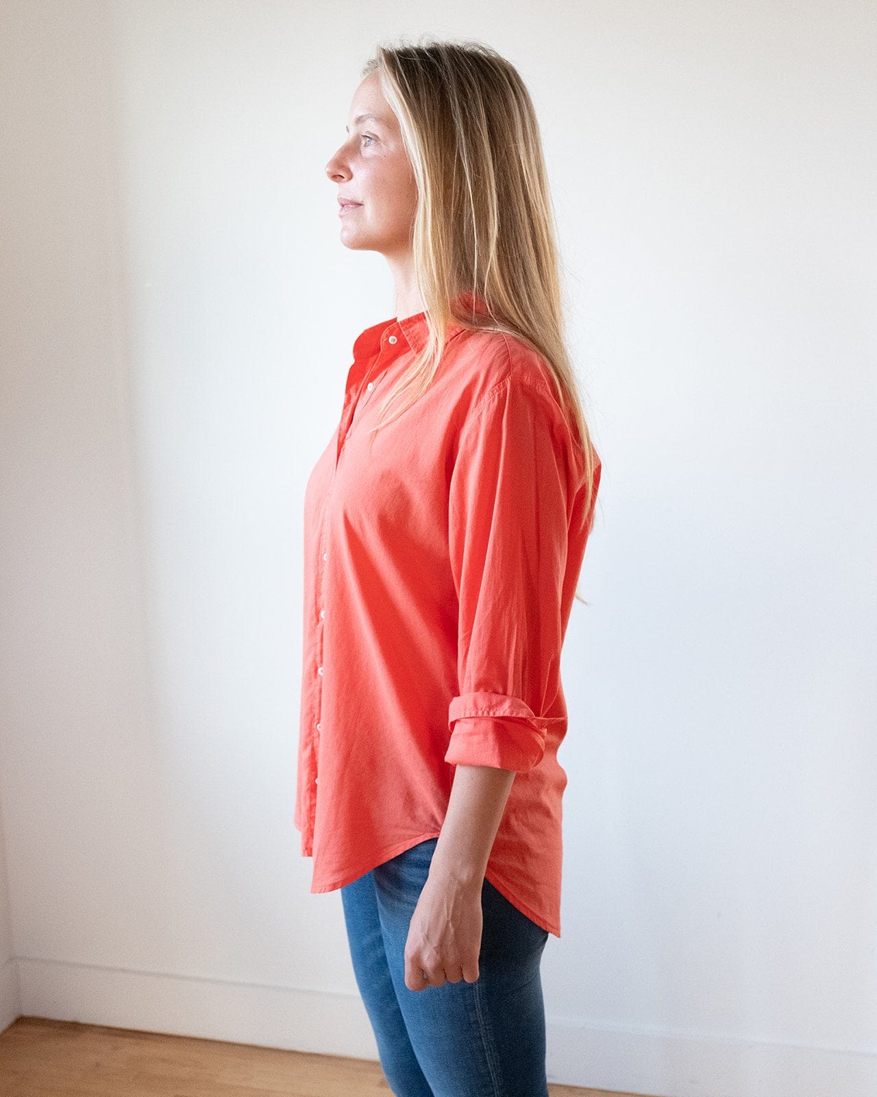 XiRENA Beau Shirt in Orange Sunset