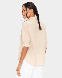 XiRENA Bowie Shirt in Parchment 2 - Bliss Boutiques