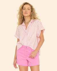 XiRENA Drake Shirt in Pink Sorbet