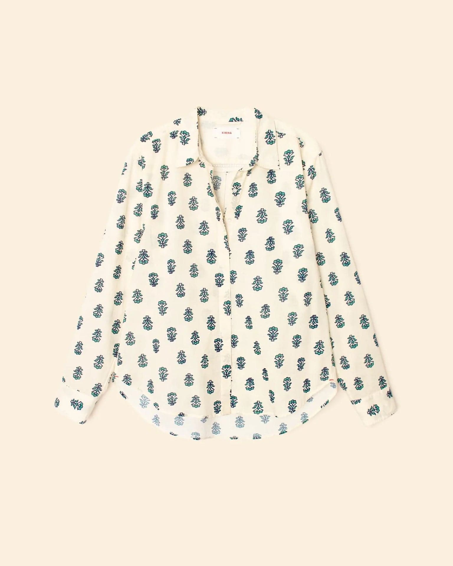 XiRENA Emmie Shirt in Clover Stamp