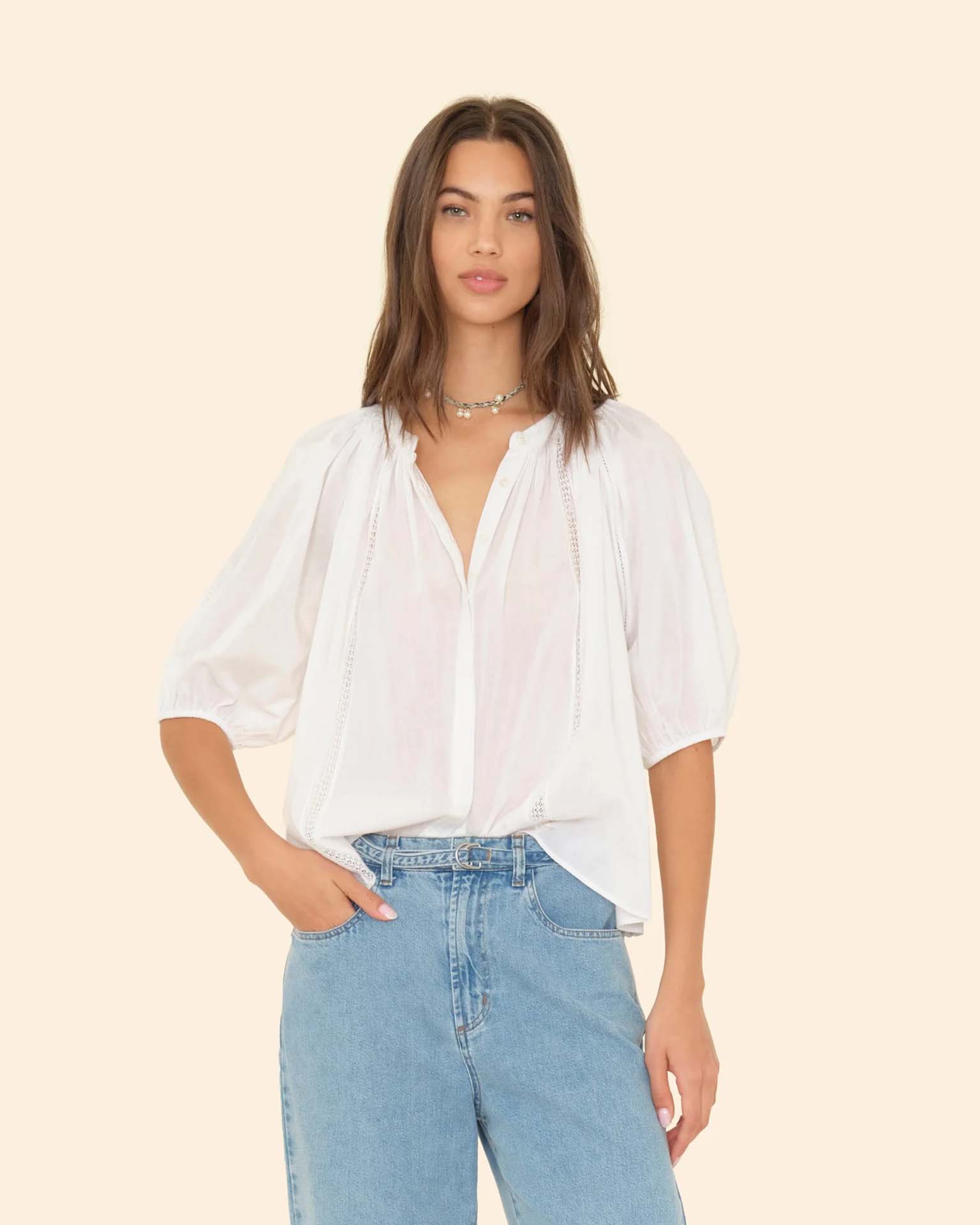 XiRENA Evynn Shirt in White