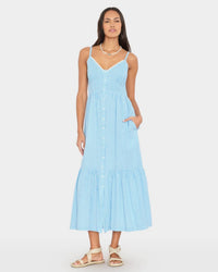 XiRENA Greta Dress in Pacific Blue 1 - Bliss Boutiques