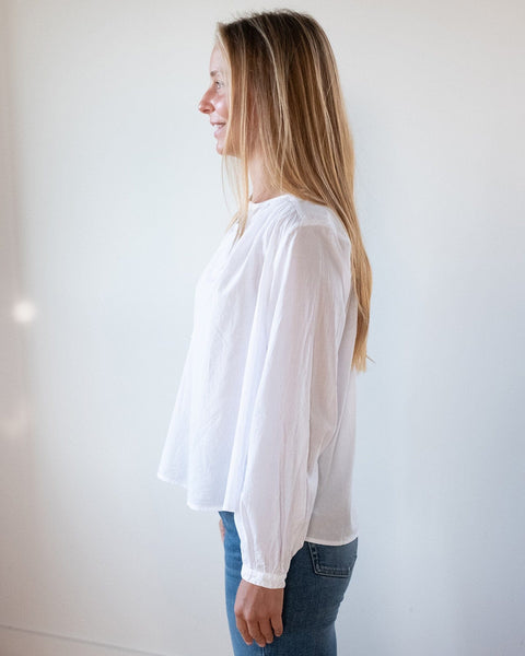XiRENA Hennessy Top in White - Bliss Boutiques