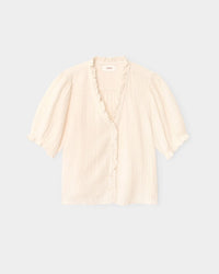 XiRENA Jenna Shirt in Oysterette 3 - Bliss Boutiques