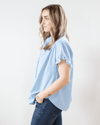 XiRENA Noah Shirt in Myrtle Blue