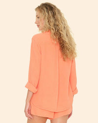 XiRENA Clothing Scout Shirt in Cantelope