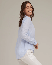 Bella Dahl Pocket Button Down in Perennial Blue