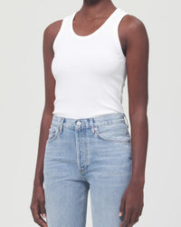 AGOLDE Poppy Tank in White