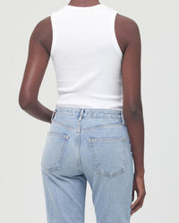 AGOLDE Poppy Tank in White