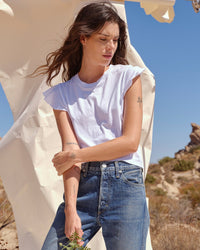 AMO Flutter Tee in White