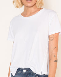 AMO Clothing Twist Tee in White