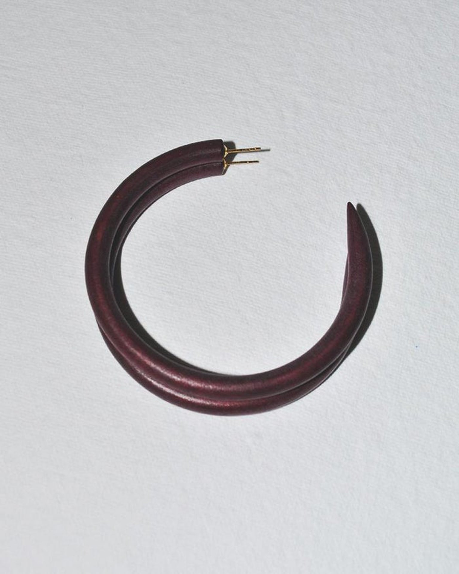 C Hoop in Large in Cocoa
