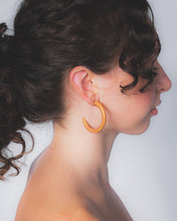 B&L C Hoop in Small in Leather Weekender