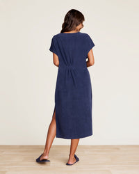 Barefoot Dreams Cozyterry Caftan in Indigo