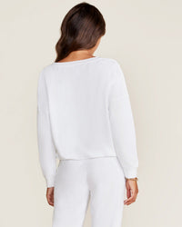 Barefoot Dreams Cozyterry Dolman Pullover in Sea Salt