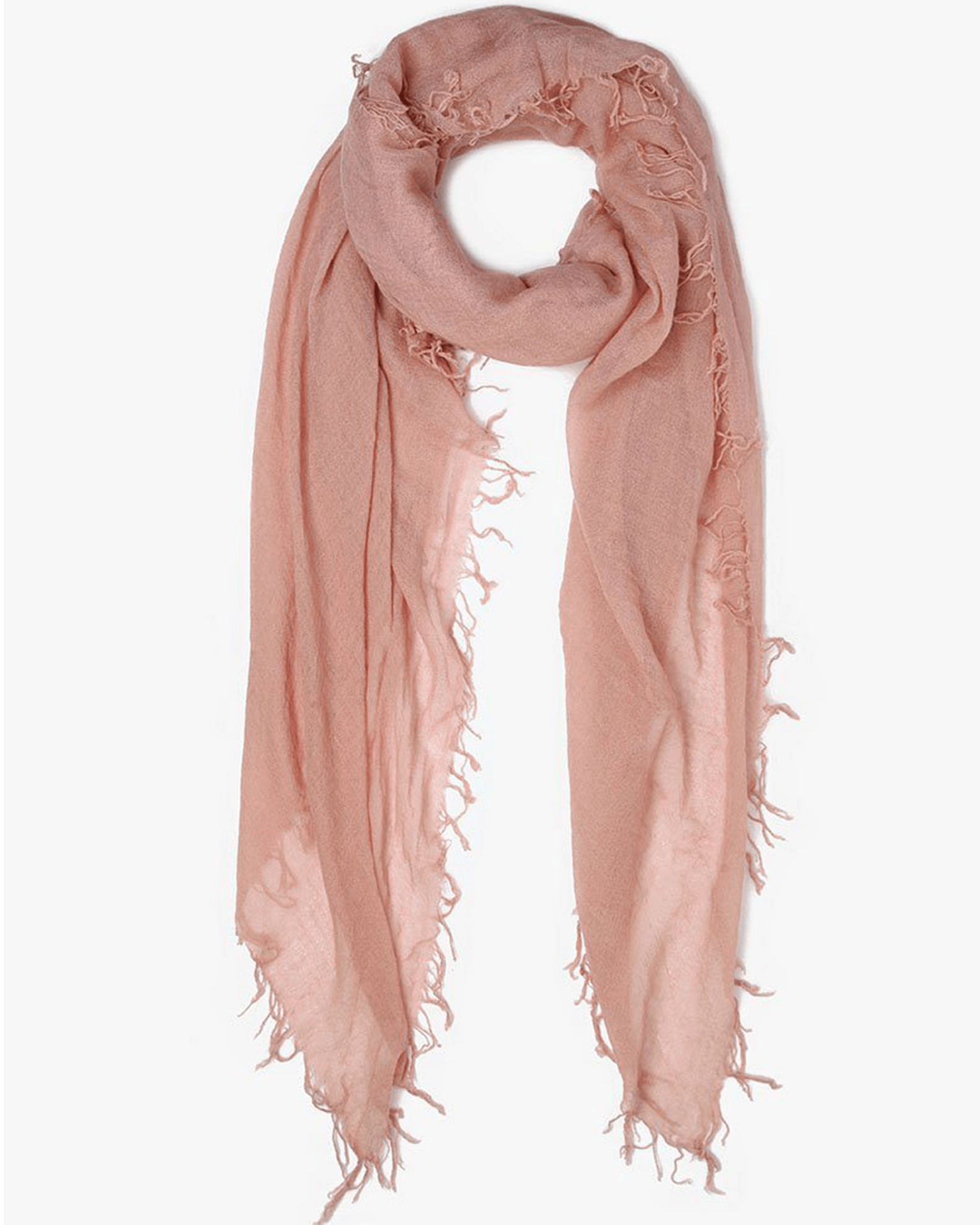 Chan Luu Cashmere & Silk Scarf in Adobe Rose