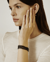 Chan Luu Jewelry Mystic Black/Silver Naked Wrap Bracelet in Mystic Black w/ SS