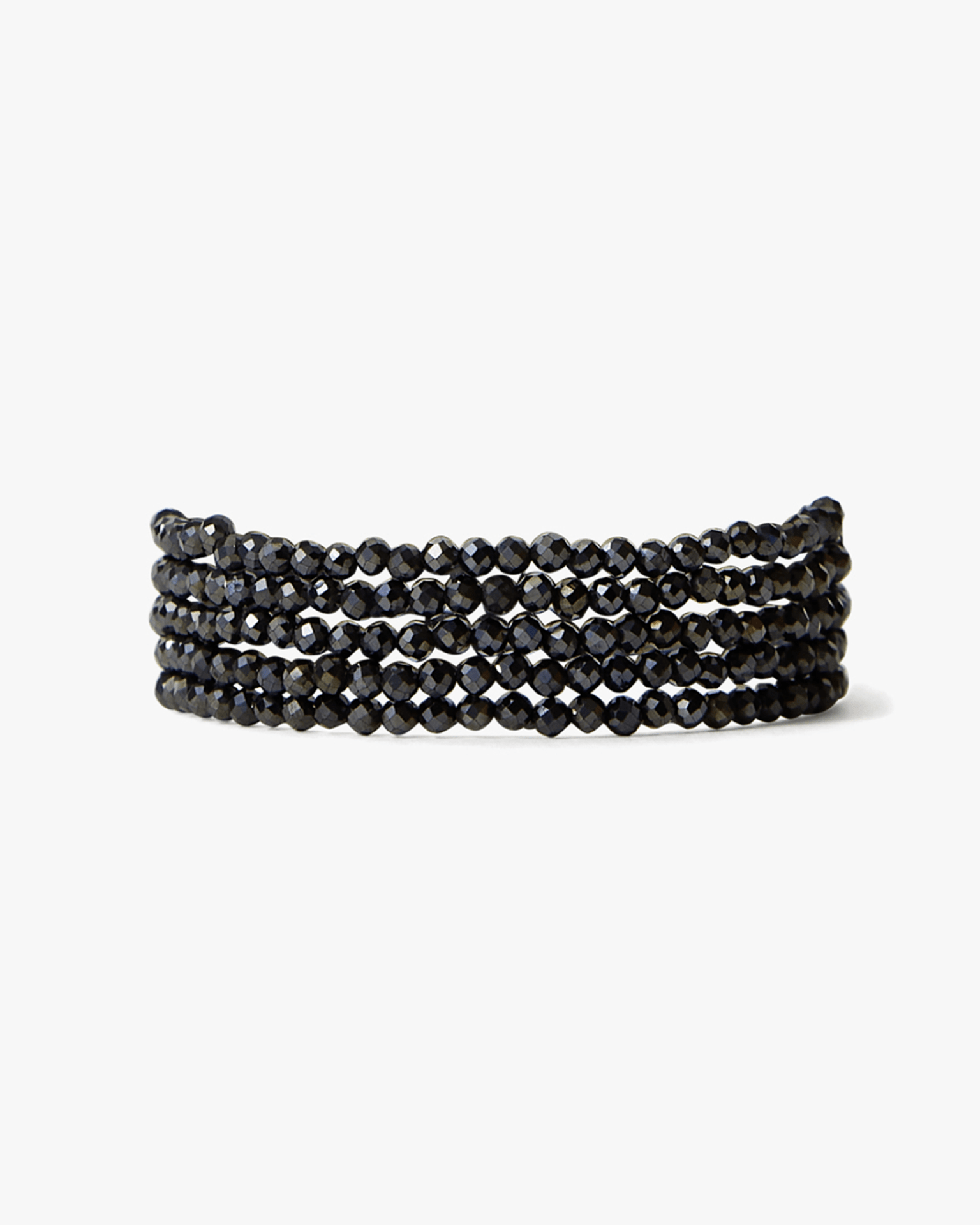 Chan Luu Jewelry Mystic Black/Silver Naked Wrap Bracelet in Mystic Black w/ SS