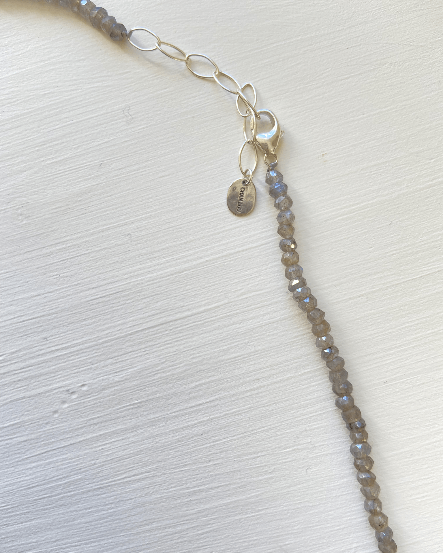 Chan Luu Naked Wrap Bracelet in Mystic Labradorite w/ SS