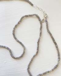 Chan Luu Naked Wrap Bracelet in Mystic Labradorite w/ SS