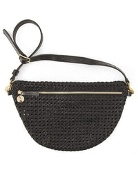 Clare V. Grande Fanny in Black Rattan
