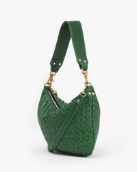 Clare V. Moyen Messenger - Woven Zig-Zag in Evergreen